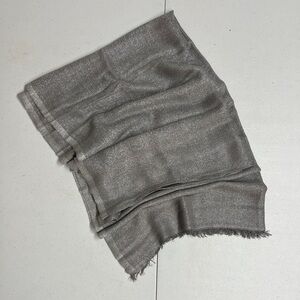 Gray Metallic Scarf